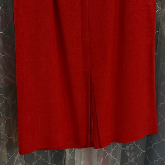 Peabody House Vintage Ruffle Red Suit Skirt Set 7/8 - Picture 13 of 14